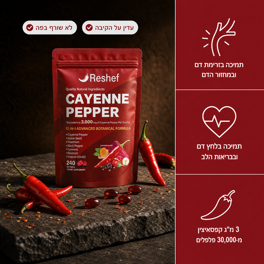 Reshef Capsaicin — כמוסות פלפל קאיין